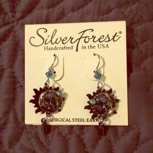 Sun and moon earrings